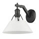 Orwell 1 Light 10 inch Matte Black Wall Sconce Wall Light